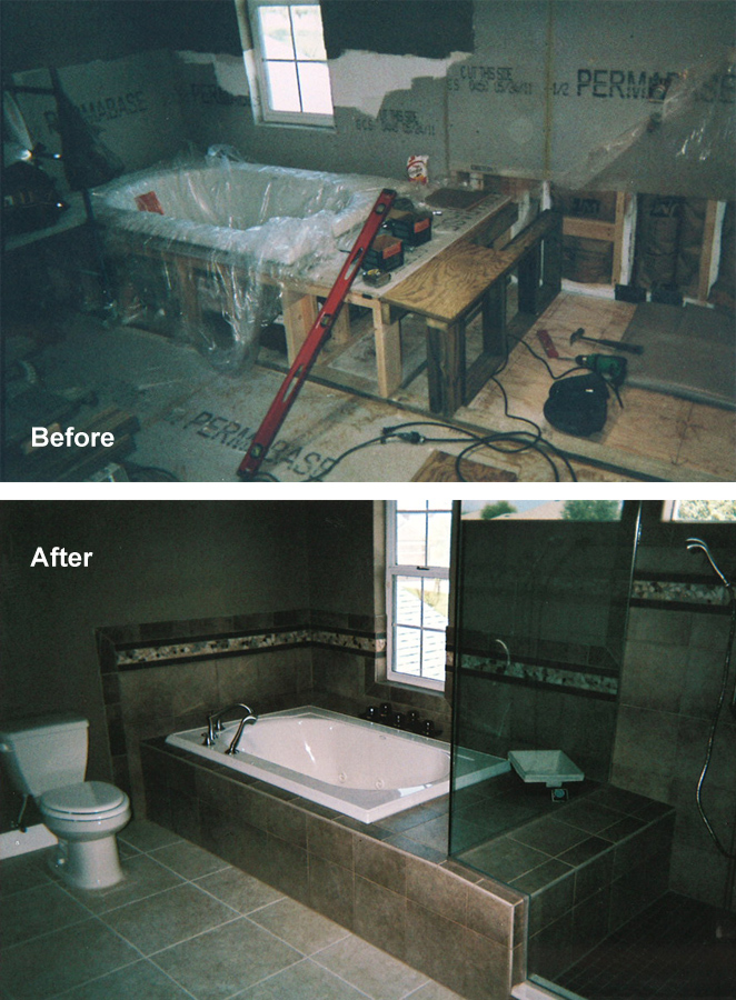 bathroom redesign adding jacuzzi tub
